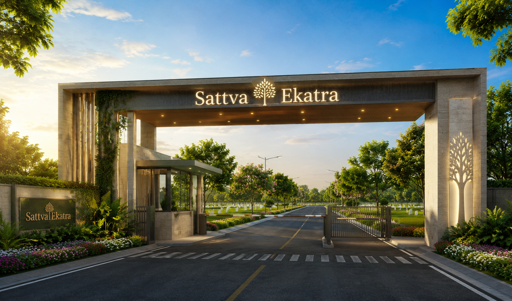 Sattva Ekatra Entrance View Sattva Ekatra Entrance View